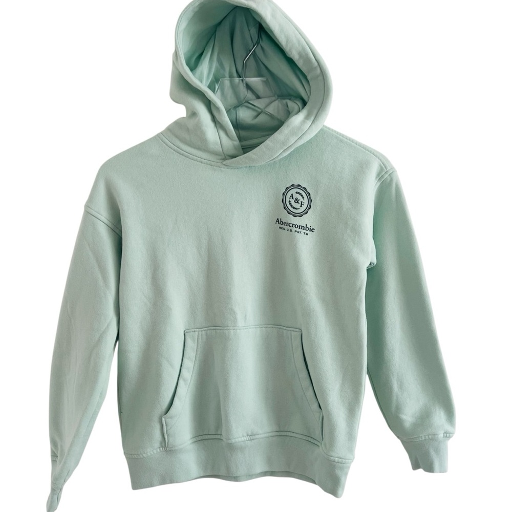 Abercrombie & Fitch Kids Mint Green Pong Sleeve Hoodie